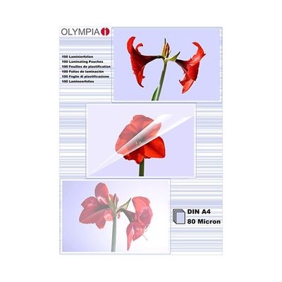 Olympia A4 80 Micron PVC Laminasyon Poşeti 100 Adet